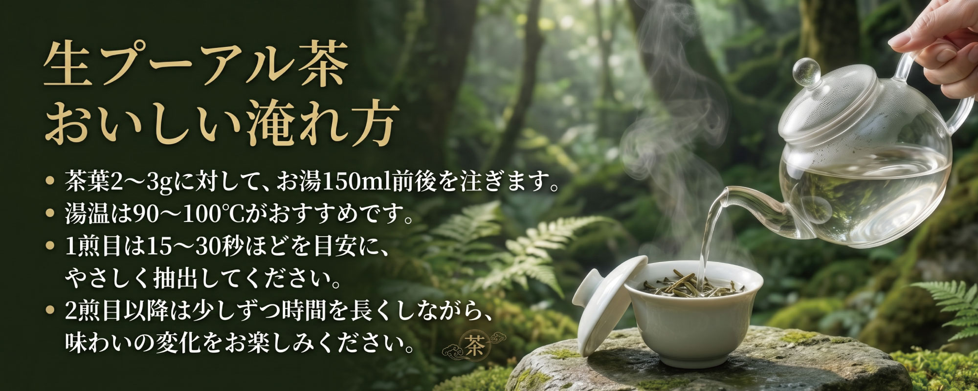 生プーアル茶おいしい淹れ方