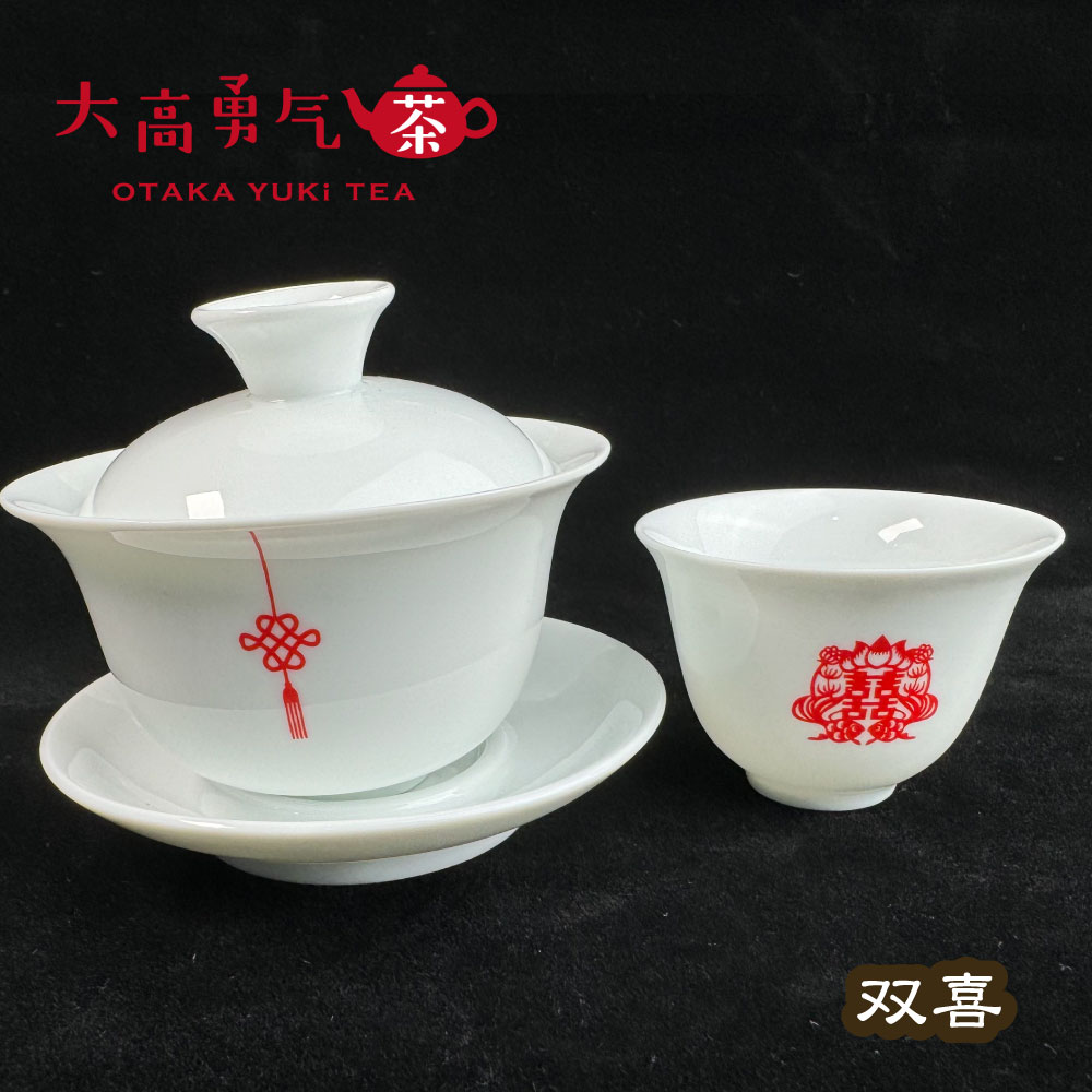原販売ページの説明資料：オリジナル茶器・双喜